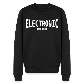 Electronic Body Music - Männer Premium Bio Pullover - Schwarz - Vorne - Nico (187cm)