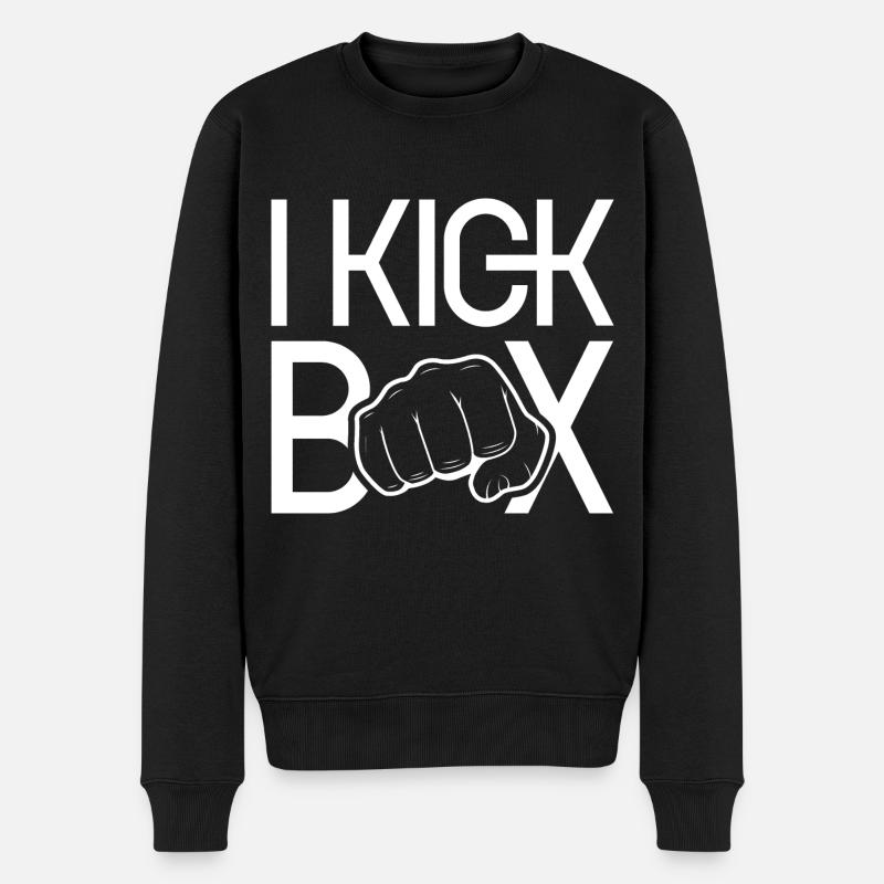 Je Kickboxing Kickboxer Kickboxing Kickboxing - Pull Premium bio Homme - noir