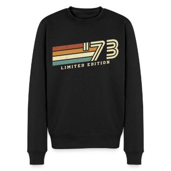 Vintage 1973 Vintage Retro Cadeau d’anniversaire - Pull Premium bio Homme - noir - Devant - Nico (187cm)