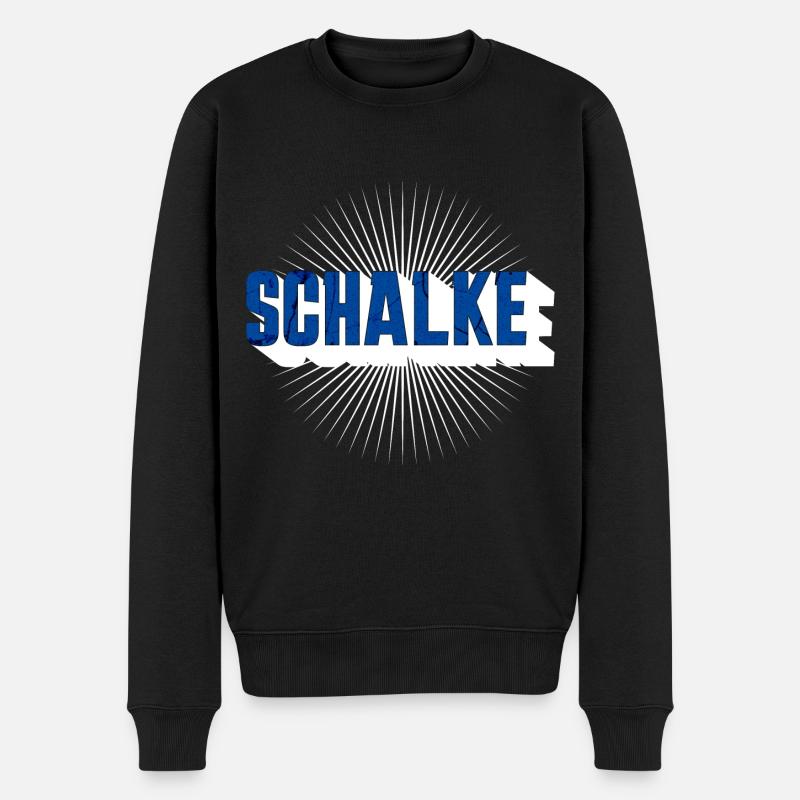 Schalke - Männer Premium Bio Pullover - Schwarz