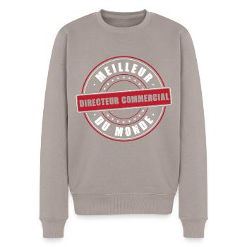 Meilleur directeur commercial profession métier - Pull Premium bio Homme - taupe - Devant - Nico (187cm)