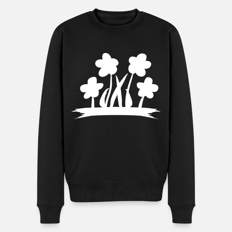 Fleur symbole plante symbole - Pull Premium bio Homme - noir