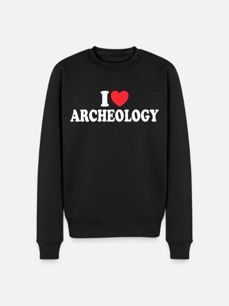 Archaeologist Loves Archaeology - Men's Premium Organic Jumper - black