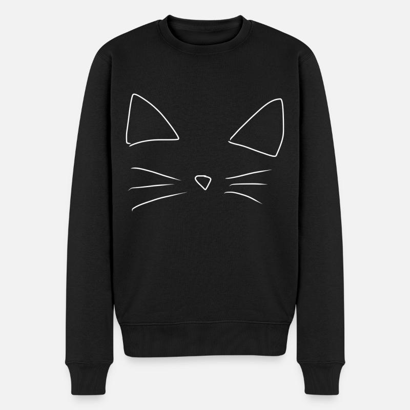 Animaux, Chat, Animal De Compagnie - Pull Premium bio Homme - noir