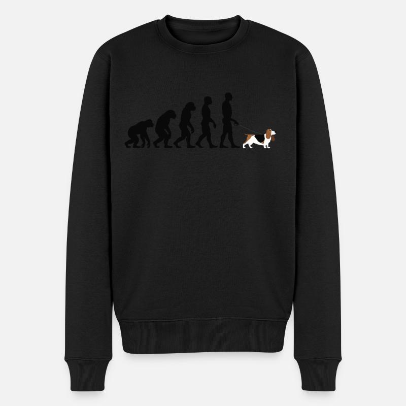 Basset - Männer Premium Bio Pullover - Schwarz
