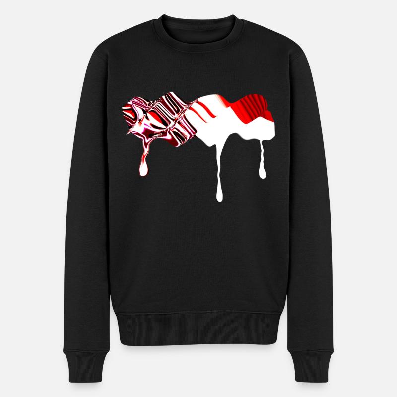 kurven symbol - Männer Premium Bio Pullover - Schwarz