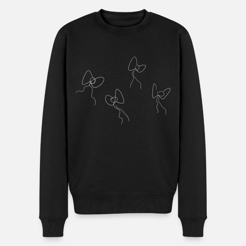 motif de symbole de boucle - Pull Premium bio Homme - noir