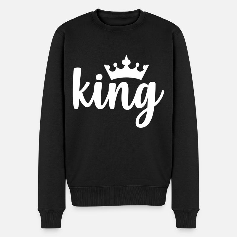 Roi - Pull Premium bio Homme - noir