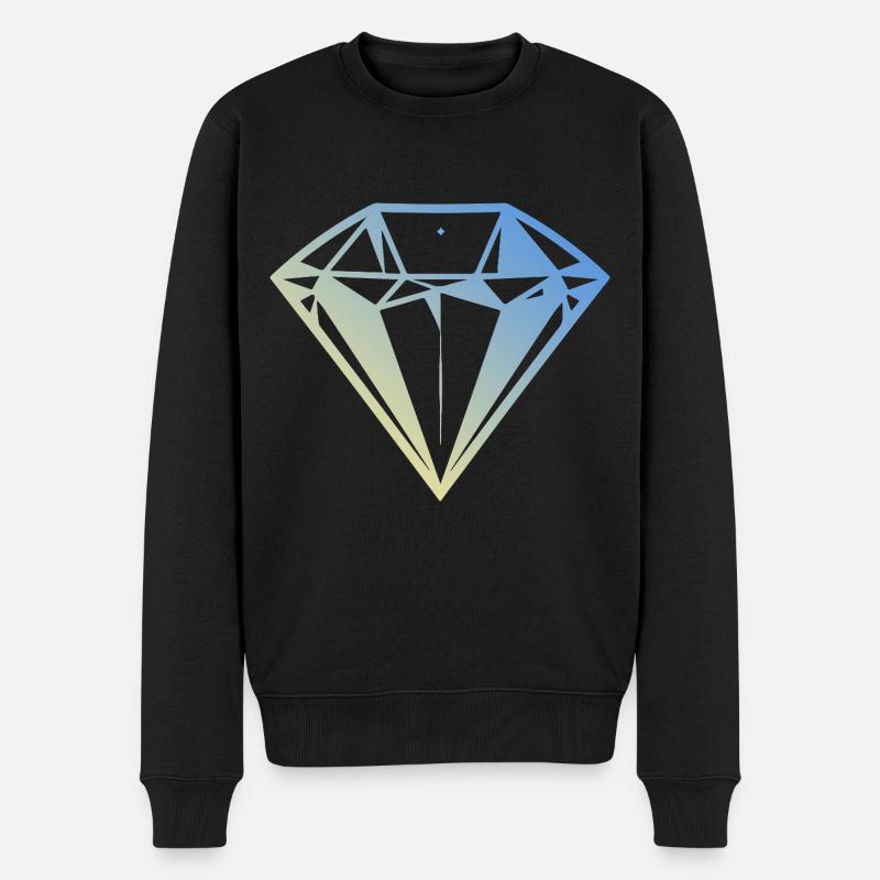 Bijou en diamant - Pull Premium bio Homme - noir