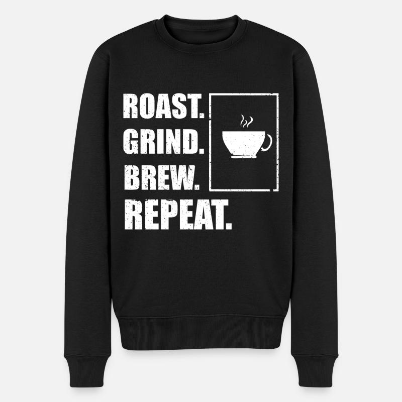 Barista Café Café - Pull Premium bio Homme - noir