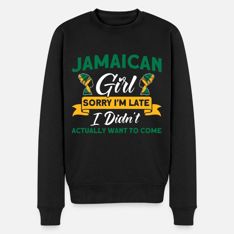 Jamaïque Drapeau Jamaïcain Cadeau - Pull Premium bio Homme - noir