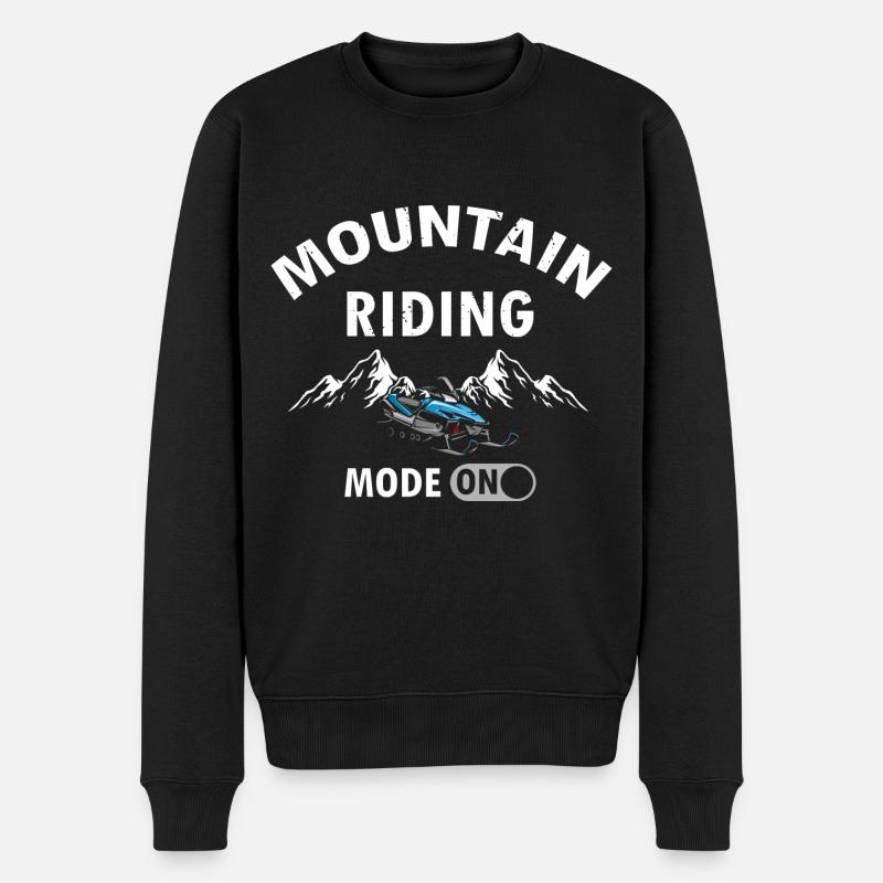 Motoneige et Skidoo Design - Pull Premium bio Homme - noir