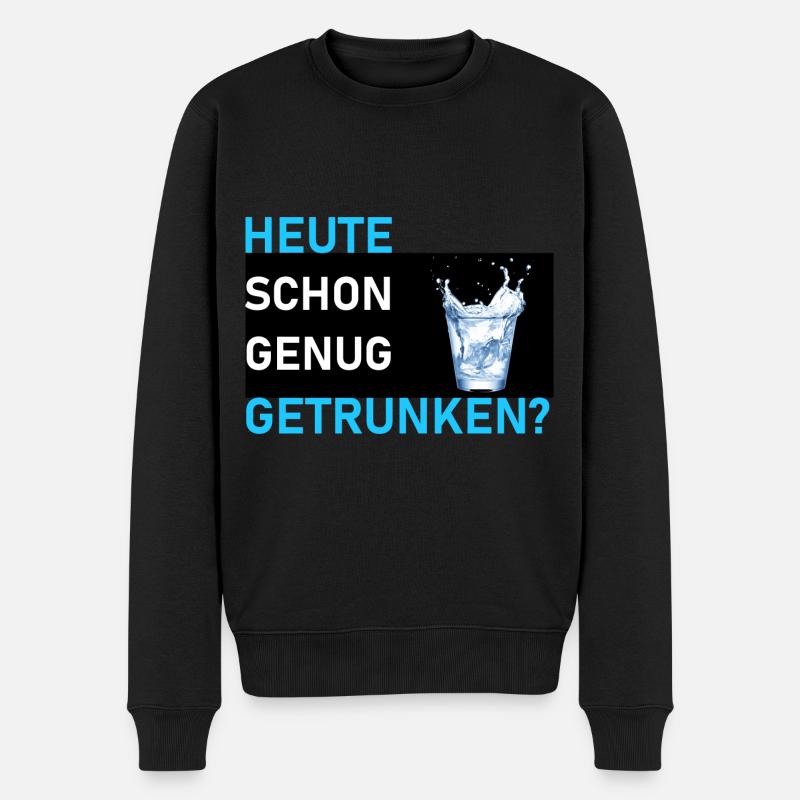 Genug getrunken - Männer Premium Bio Pullover - Schwarz