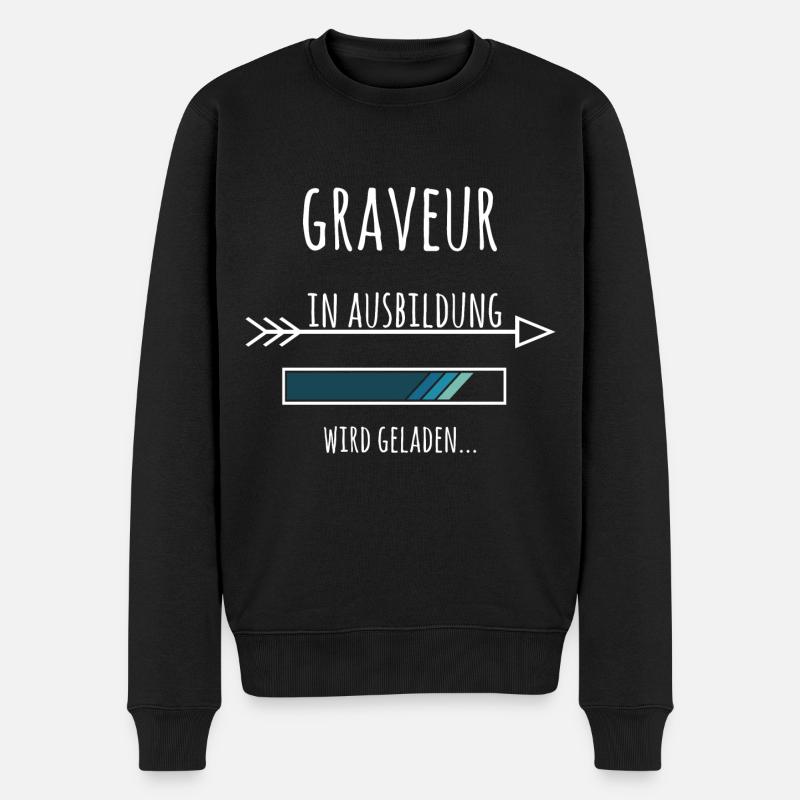 Graveur Ausbildung Beruf Geschenk - Männer Premium Bio Pullover - Schwarz