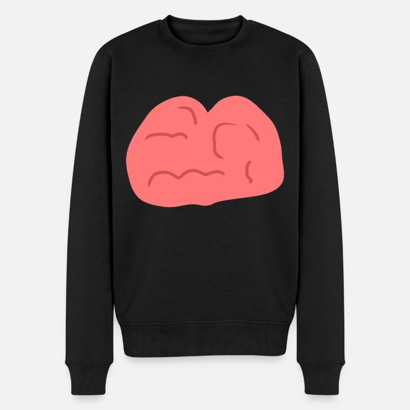 Head Symbol Brain - Men's Premium Organic Jumper - black