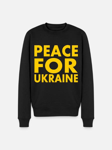 Peace for ukraine - Men's Premium Organic Jumper - black