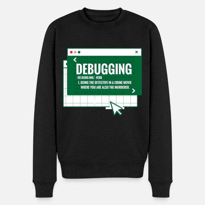 Debugging - Men's Premium Organic Jumper - black