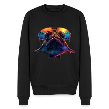 Stachelrochen - Männer Premium Bio Pullover - Schwarz - Vorne - Nico (187cm)