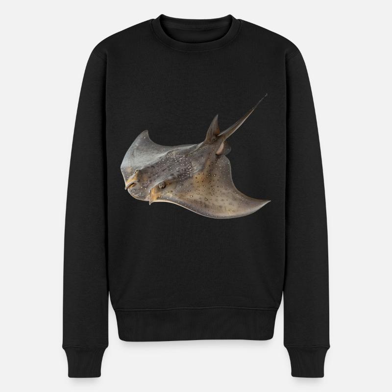 Stachelrochen - Männer Premium Bio Pullover - Schwarz