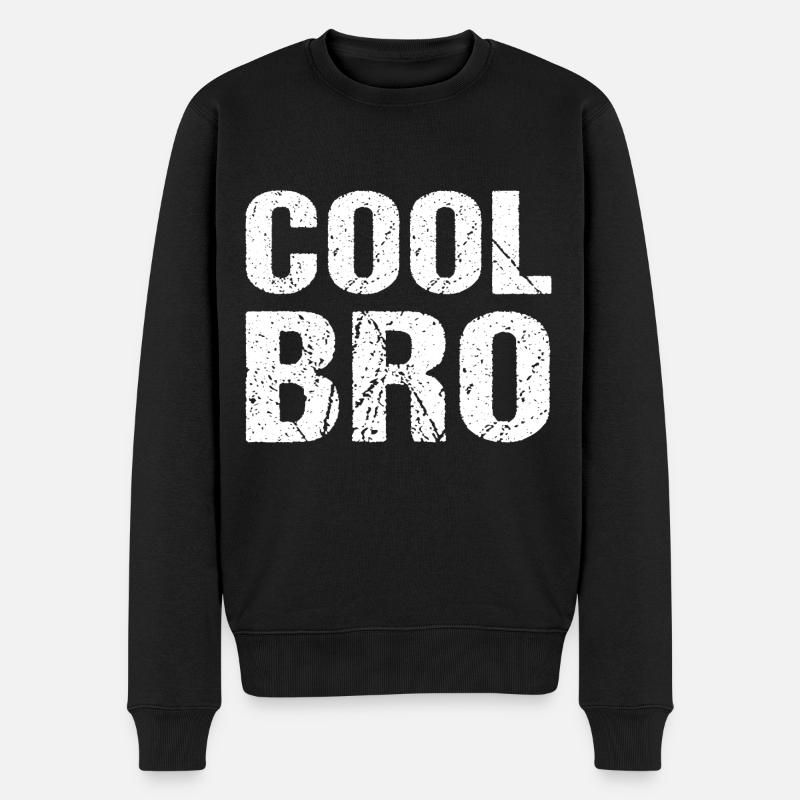 Frère Cool - Pull Premium bio Homme - noir