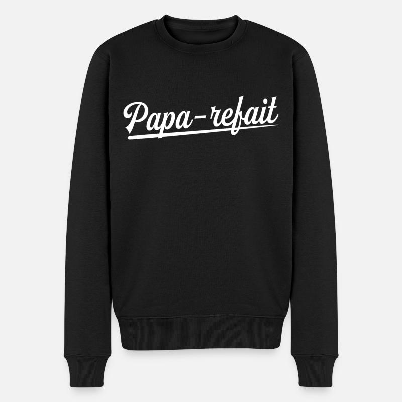 Papa-refait Père Homme Papa Parfait - Pull Premium bio Homme - noir