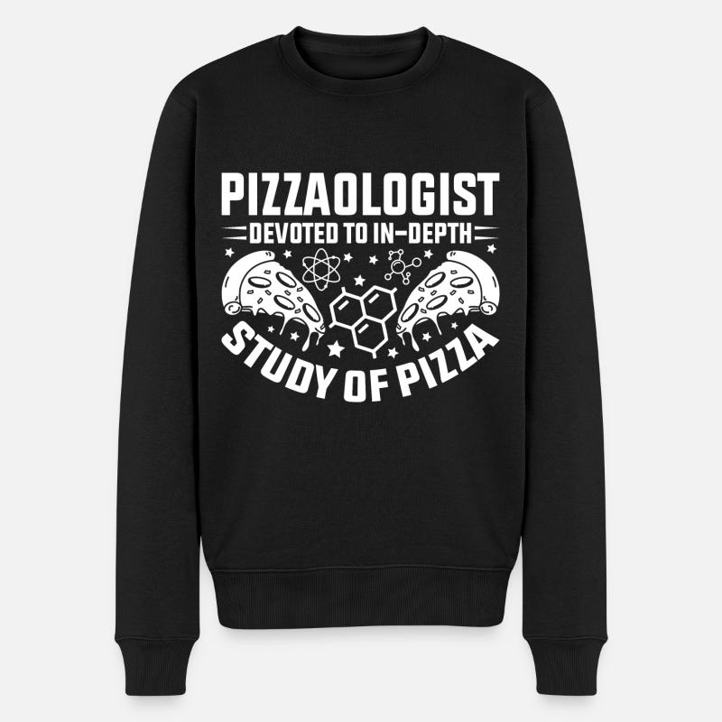 Pizza Student Pizza Connoisseur Pizza Man - Pull Premium bio Homme - noir