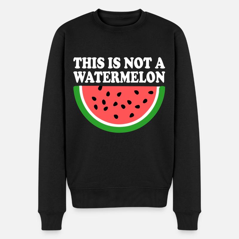 THIS IS NOT A WATERMELON - Pull Premium bio Homme - noir