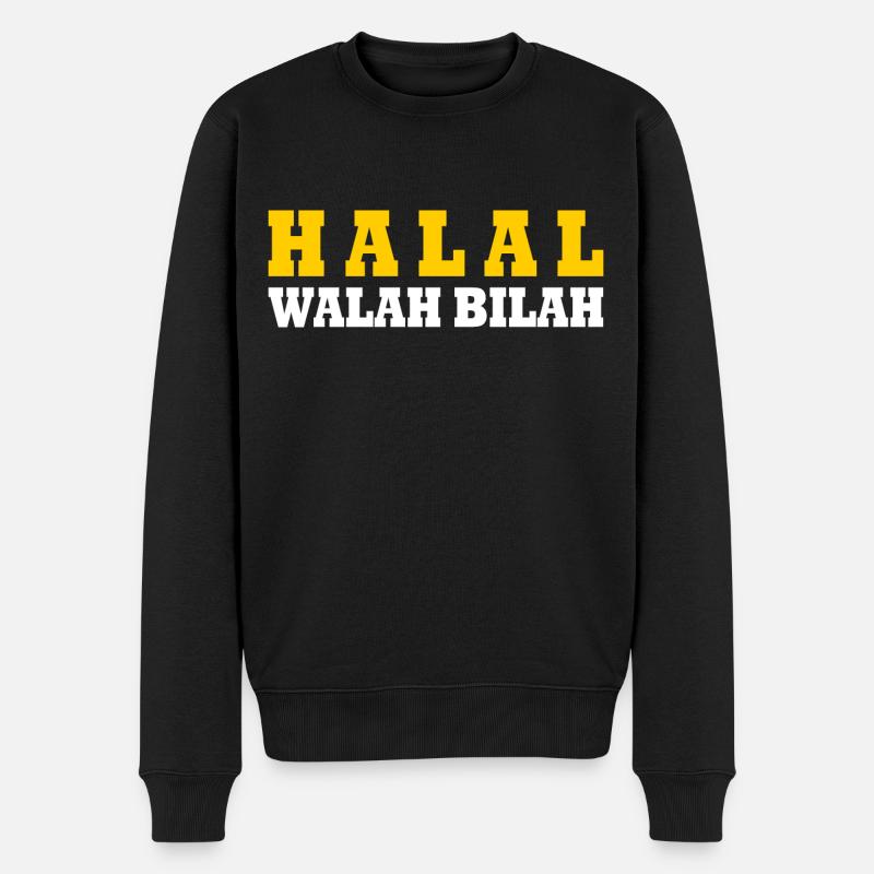 Halal walah bilah - Pull Premium bio Homme - noir
