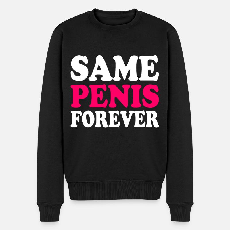Same penis forever - Men's Premium Organic Jumper - black