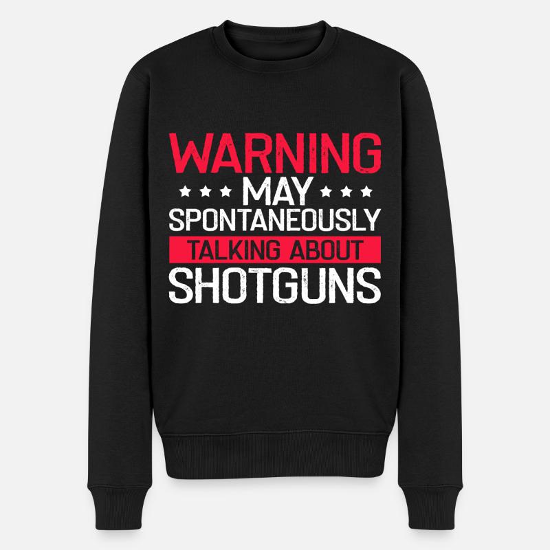Lustige Entenjagd Design Jäger Jagen Enten Design - Männer Premium Bio Pullover - Schwarz