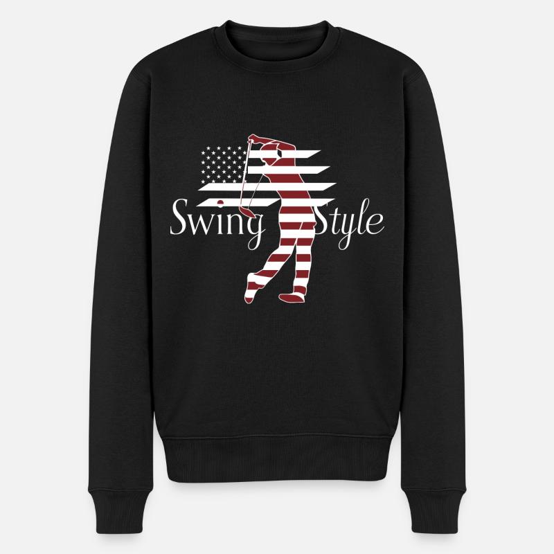 Swing Style Golf Golfing USA - Pull Premium bio Homme - noir
