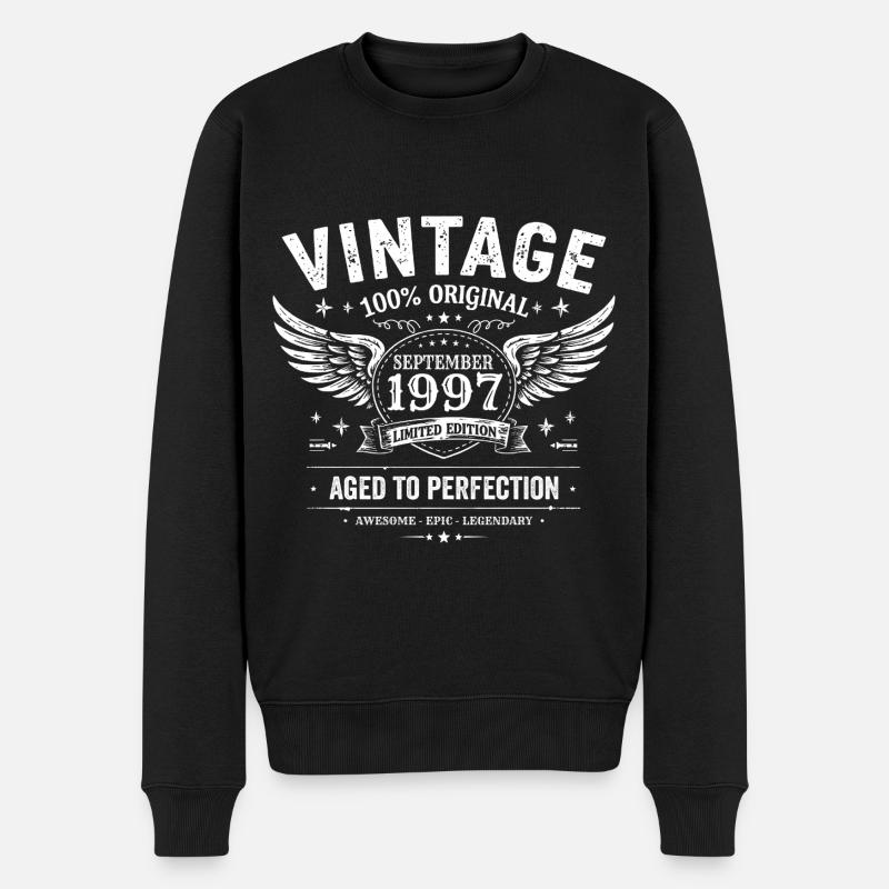 Né en Septembre 1997 - Pull Premium bio Homme - noir
