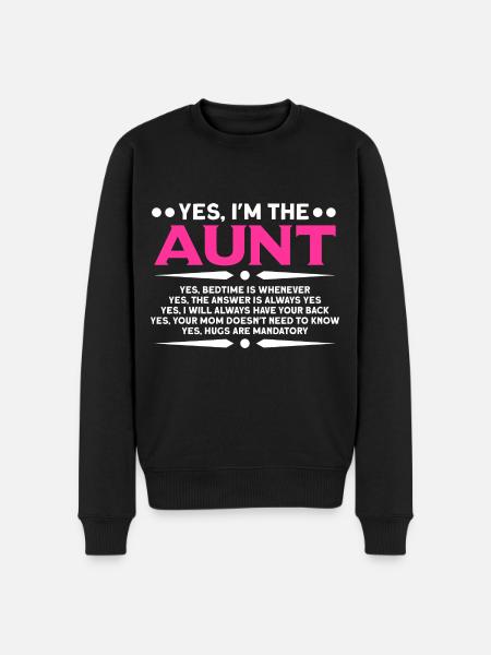 Aunt Aunt Aunt Gift - Men's Premium Organic Jumper - black