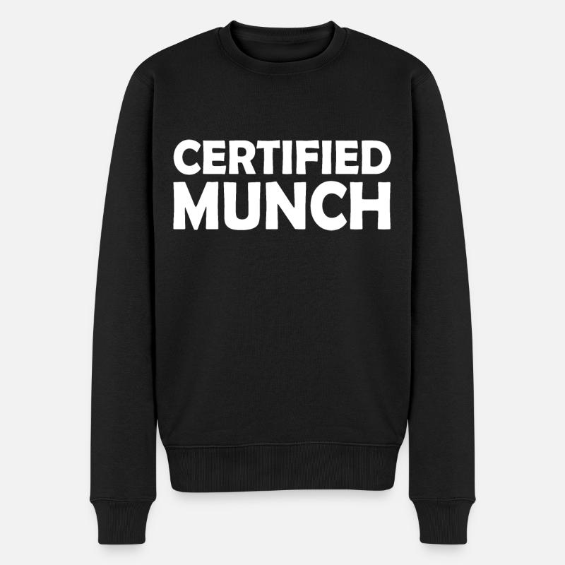 Certified munch - Pull Premium bio Homme - noir