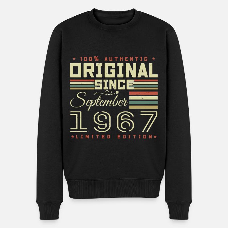 Septembre 1967 septembre 58e anniv édition limitée - Pull Premium bio Homme - noir