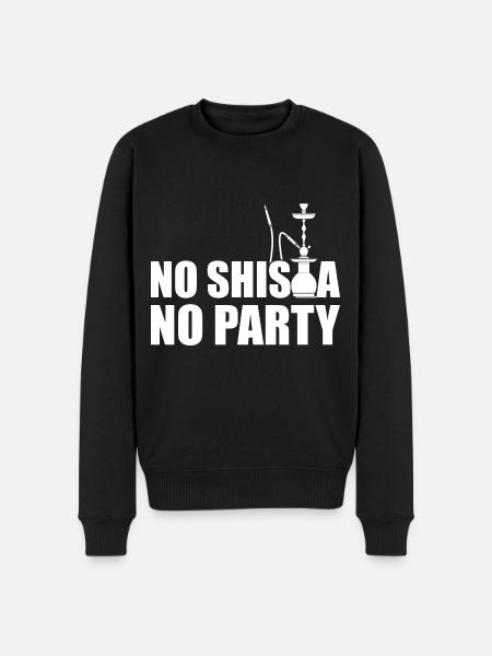 No Shisha No Party - Men's Premium Organic Jumper - black