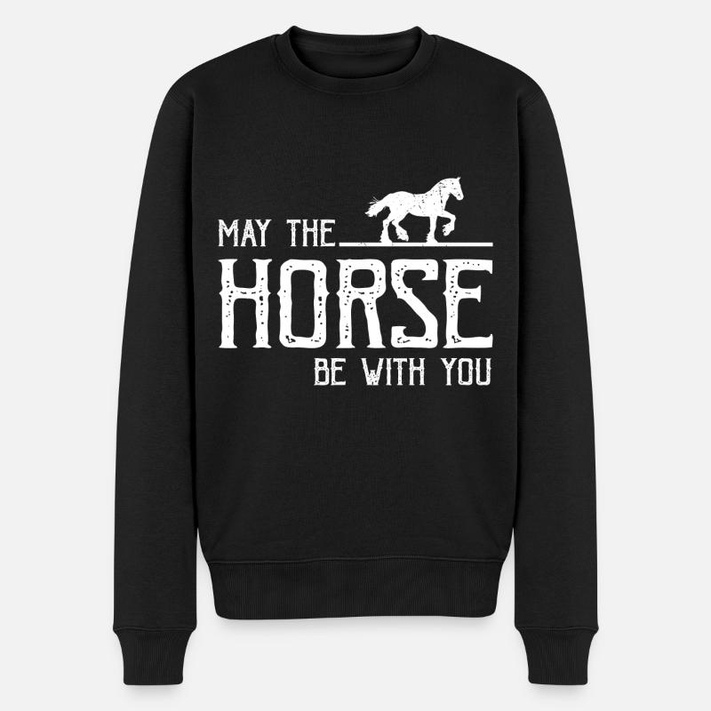 Conception Clydesdale pour clydesdale Riders - Pull Premium bio Homme - noir