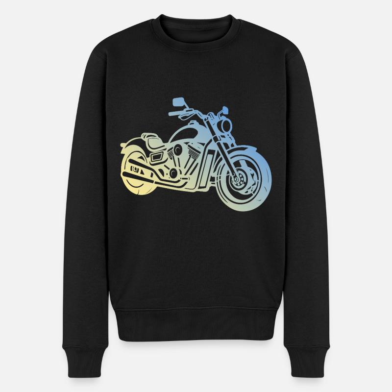 Motorrad Biker - Männer Premium Bio Pullover - Schwarz