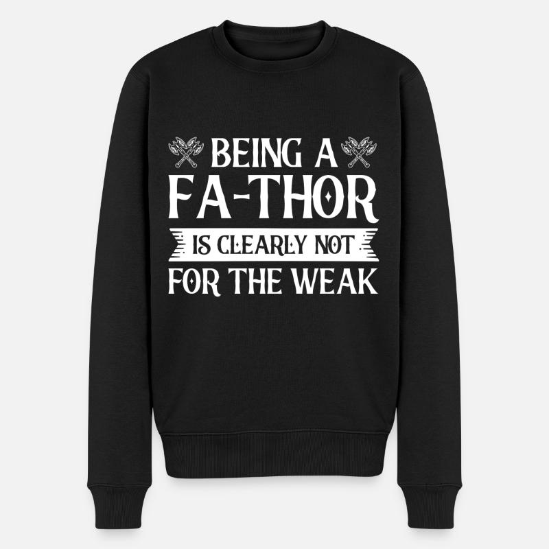 Fa-Thor Père Papa Papa - Pull Premium bio Homme - noir