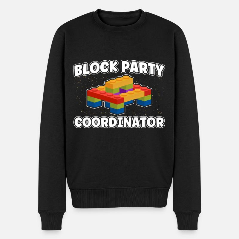 Koordinator Klemmbaustein Baustein - Männer Premium Bio Pullover - Schwarz