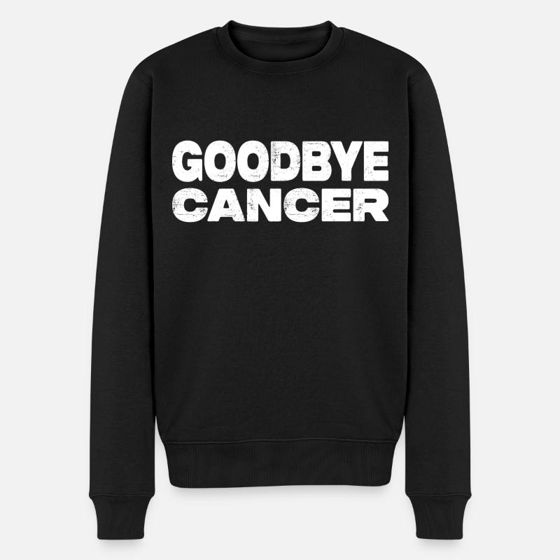 Goodbye Cancer - Krebs Überlebender - Männer Premium Bio Pullover - Schwarz