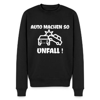 Auto machen so Unfall Meme - Männer Premium Bio Pullover - Schwarz - Vorne - Nico (187cm)