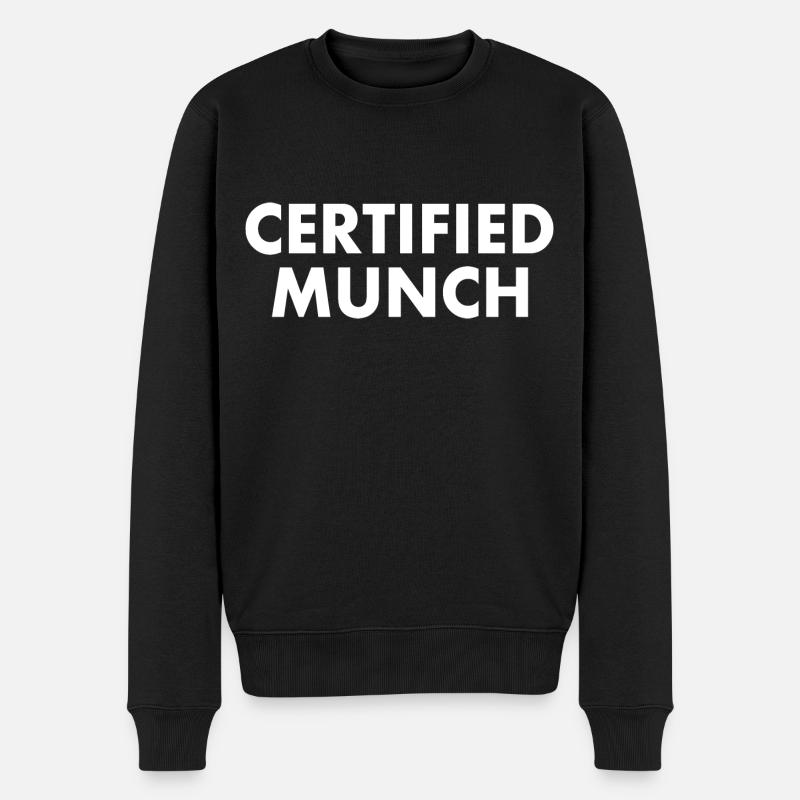Certified munch - Pull Premium bio Homme - noir
