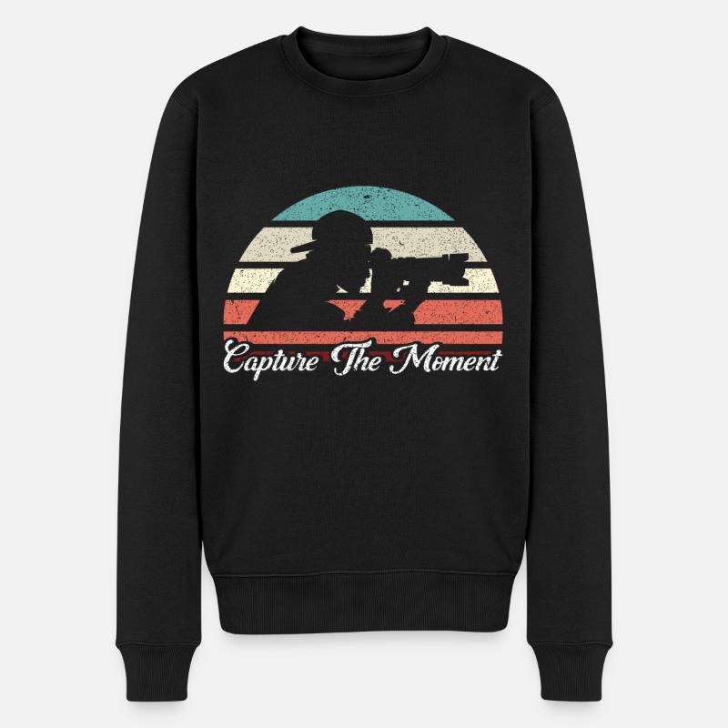 Cadeau cameraman pour photographe - Pull Premium bio Homme - noir