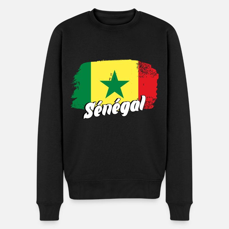 Sénégal - Pull Premium bio Homme - noir