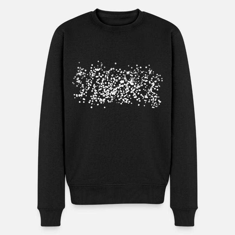 Dots Pattern Glossy Point - Men's Premium Organic Jumper - black