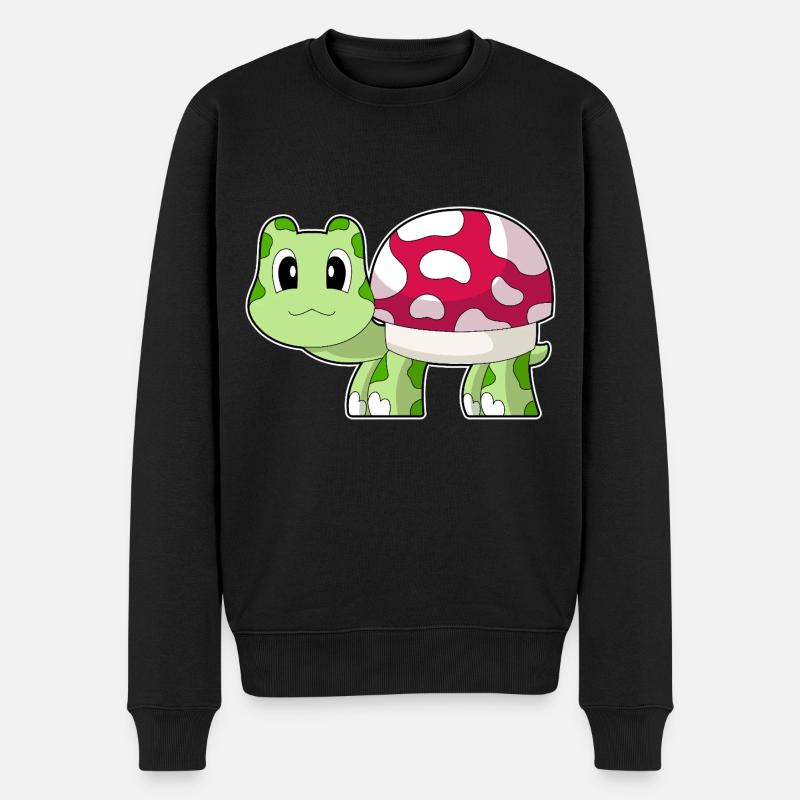 Champignon Tortue - Pull Premium bio Homme - noir