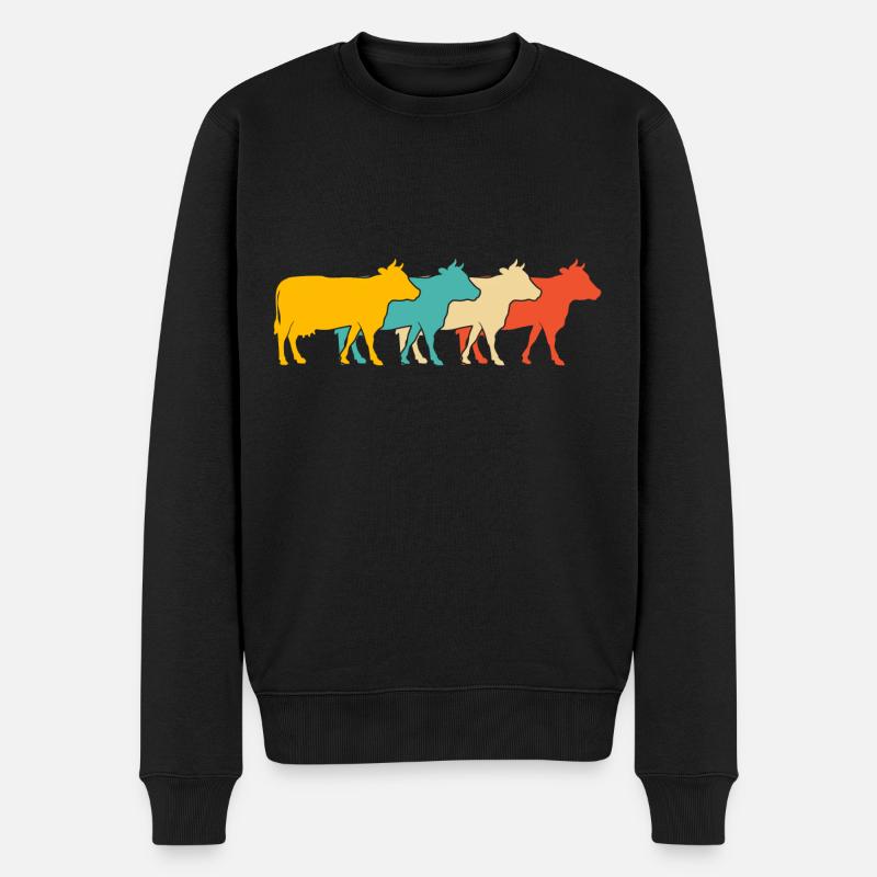 Vaches - Pull Premium bio Homme - noir