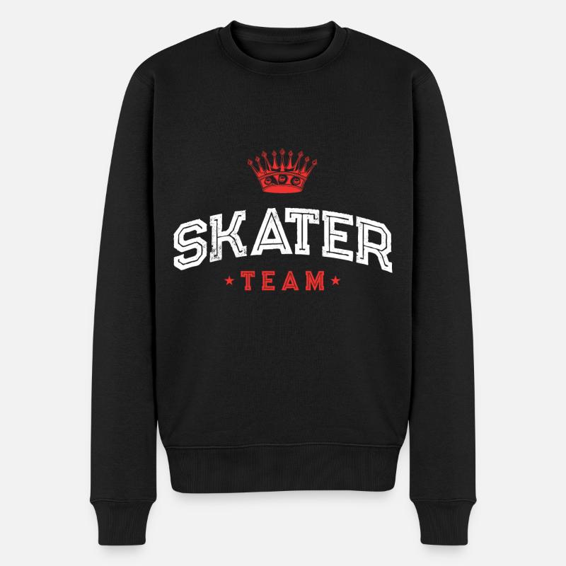 Équipe de patineurs - Pull Premium bio Homme - noir