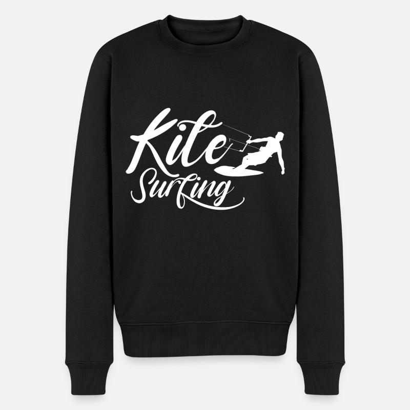 Kitesurfen Kite Kitesurfing Kitesurf Kitesurfer - Pull Premium bio Homme - noir